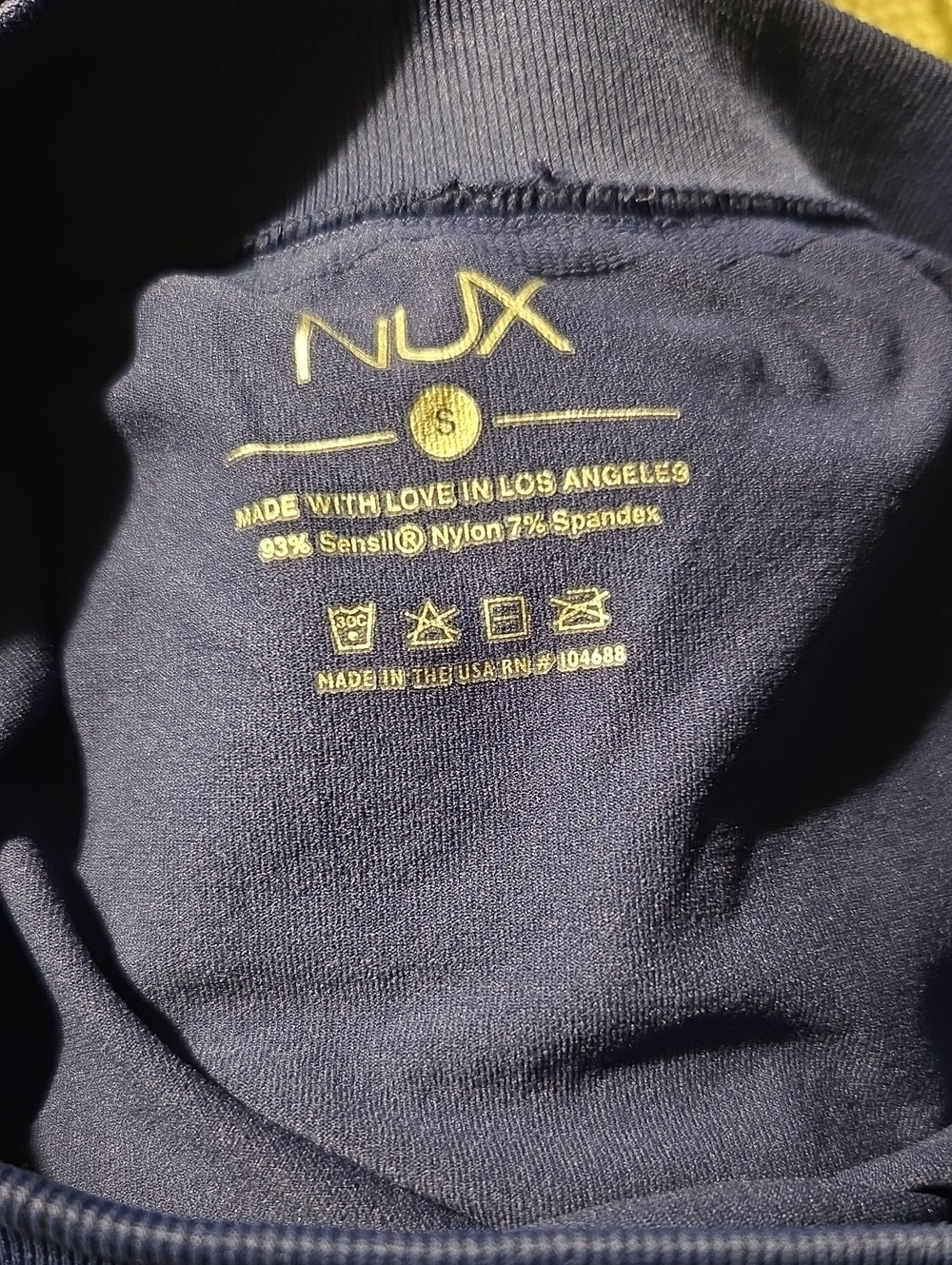NUX Royal Blue Capri Lounge Pants SZ SM NWOT - Picture 3 of 3